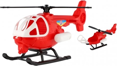 Elicottero in plastica - rosso