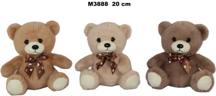 Orsetto di peluche 20 cm - 1 pezzo