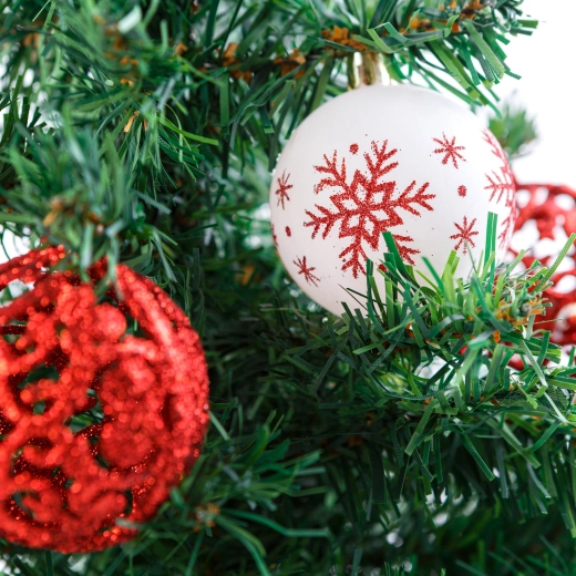 Set di palline natalizie per albero, 6 cm, 12 pezzi