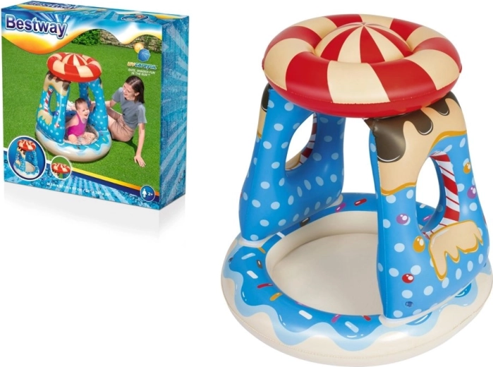 Piscina gonfiabile per bambini con tettuccio 91 × 91 × 89 cm BESTWAY