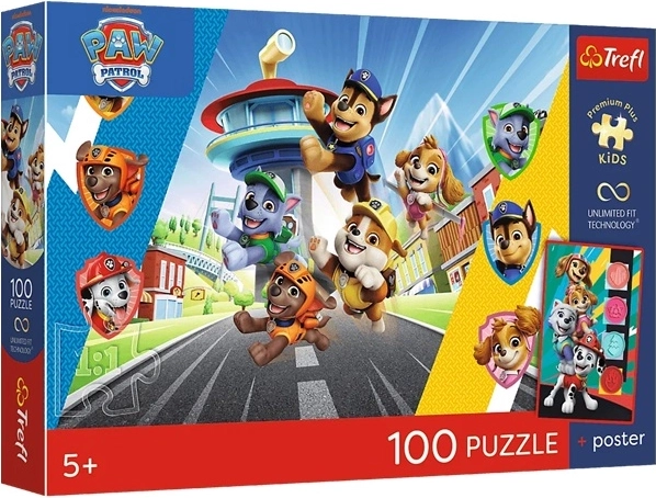 Puzzle Premium Plus Kids Paw Patrol Avventura da cani 100 pezzi