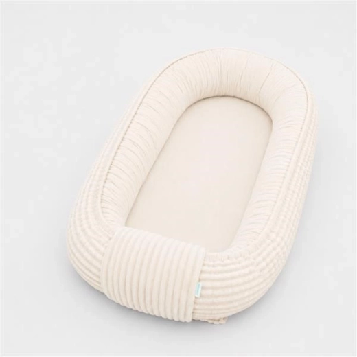 Nido per neonato New Baby in velluto a coste crema