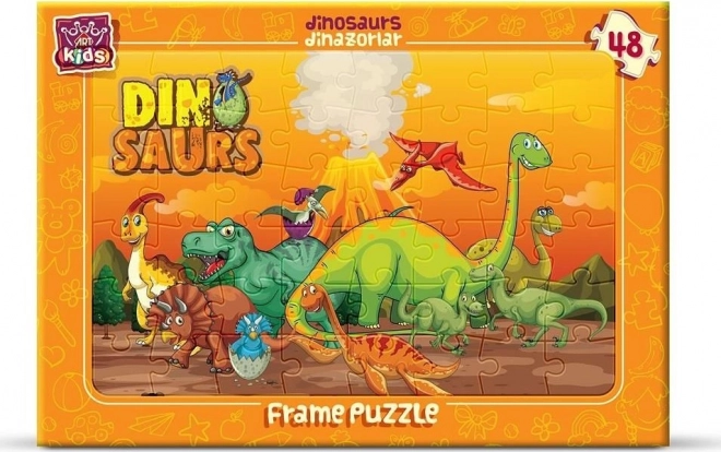 ART PUZZLE dinosauri – puzzle da tavolo 48 pezzi