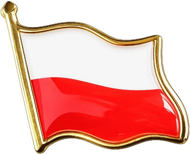 Spilla con bandiera della Polonia