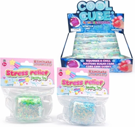 Cubo antistress rilassante con motivo di pesce 5 cm