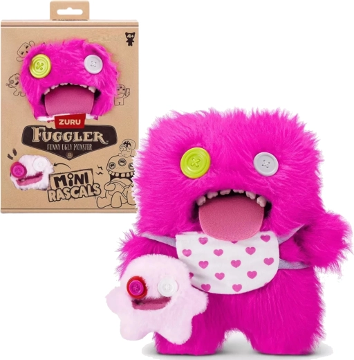 Set di peluche Fuggler Mini Rascals Oogah Boogah + Baby Fugg - 1 pezzo