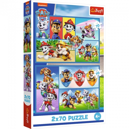 Puzzle Regole Paw Patrol 2v1 2x70 Pezzi