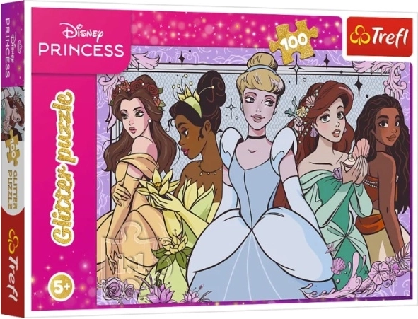 Puzzle per bambini da 100 pezzi con effetto scintillante glitter – Brokatowe marzenia - 1 pezzo