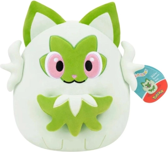 Squishmallows Pokémon Sprigatito cuscino di peluche 25 cm