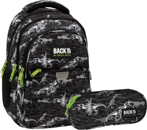 Set scolastico BackUP T-Rex 2 in 1 – zaino e astuccio