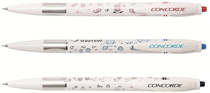 Penna a sfera Concorde Passione con punta ad ago 0,6 mm – ricarica blu