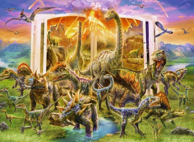 RAVENSBURGER Puzzle Enciclopedia dei dinosauri XXL 300 pezzi