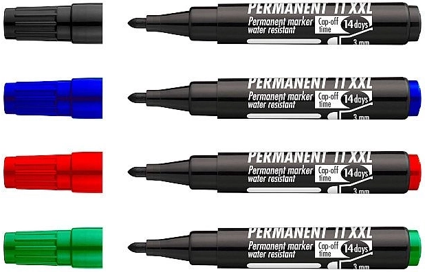 Pennarelli permanenti CONCORDE 11 XXL – set da 4 pezzi