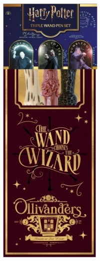 Set di penne a forma di bacchette magiche HARRY POTTER Magical Locations