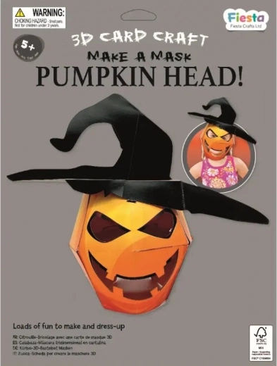 Fiesta Crafts Set creativo maschera 3D Zucca