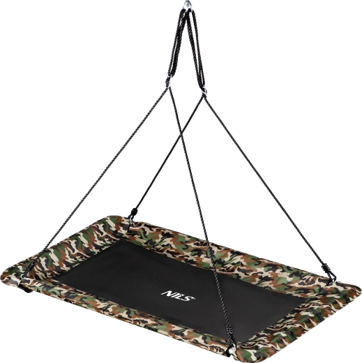 Altalena rettangolare tipo nido di cicogna NILS Camp NB5043 mimetica