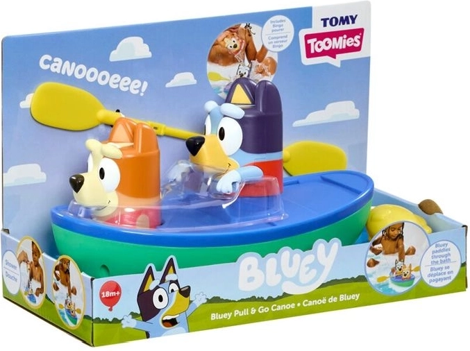 TOMY Toomies Bluey kayak con pagaie per la vasca
