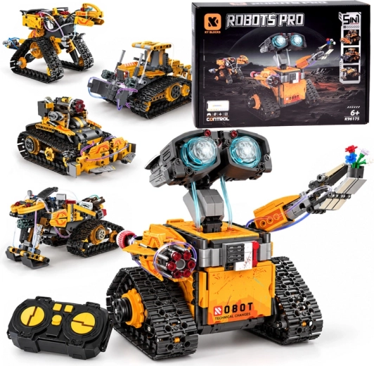Kit di costruzione tecnico veicoli spaziali PRO 5 in 1 con telecomando (673 pezzi)