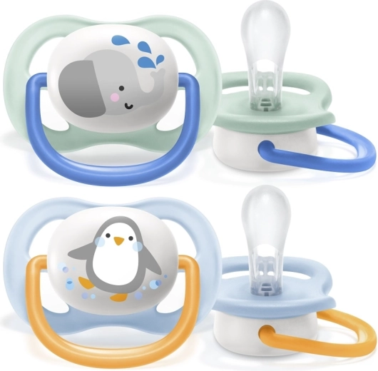 Philips Avent ultra air animaletti succhietti 0–6 mesi, silicone, 2 pz