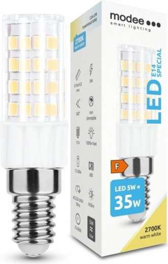 Modee Lampadina LED Special Ceramic 5 W E14, 420 lm, bianco caldo