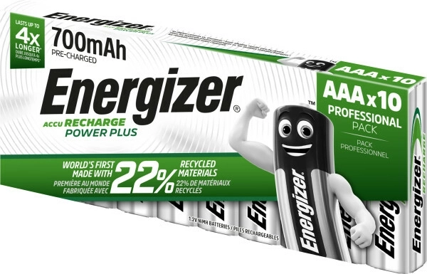 Energizer Power Plus batterie ricaricabili AAA 700 mAh, confezione da 10 pezzi
