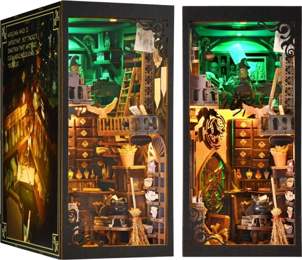 2Kids Toys Puzzle 3D segnalibro per libri, miniatura della casa delle streghe