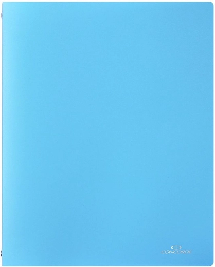 Raccoglitore CONCORDE A4, azzurro pastello, 4 anelli
