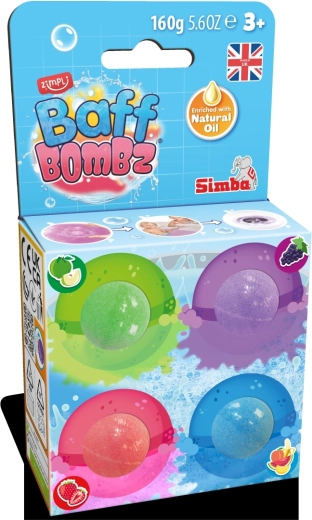 Baff Bombz bombe da bagno profumate 4 pezzi