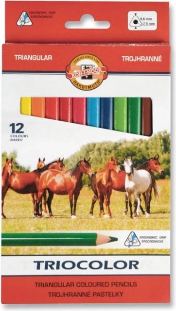 Pastelli triangolari TRIOCOLOR 12 pz