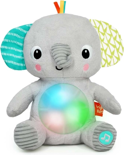 Bright Starts elefantino musicale luminoso in peluche Hug‑a‑Bye Baby