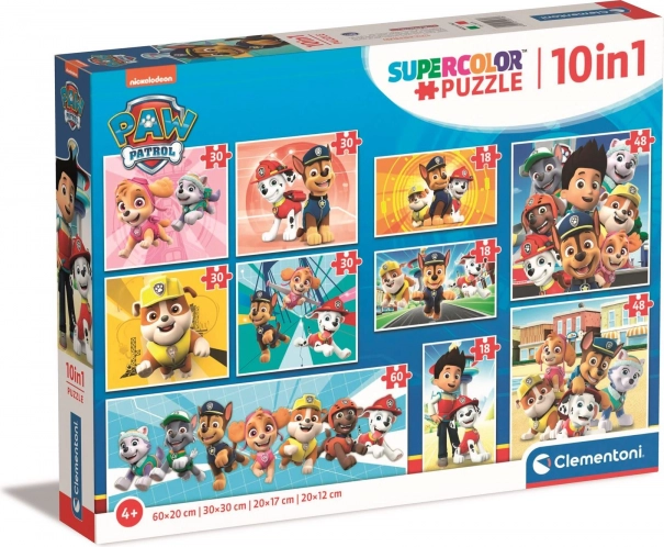 Puzzle Paw Patrol 10in1 di Clementoni
