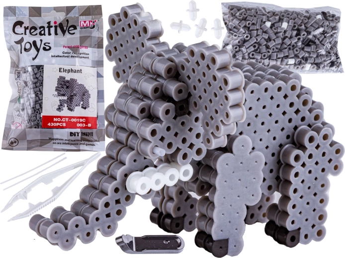 Perline da stirare 3D elefantino in sacchetto