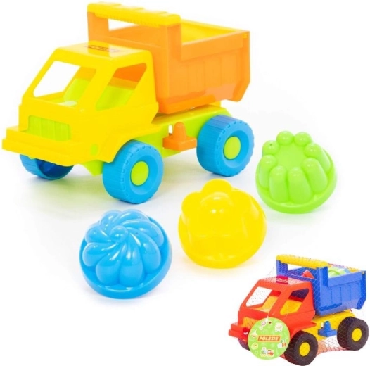 Set sabbia con camion Kazimír e formine (3 pz)