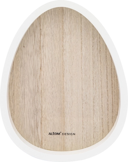 Ciotola decorativa in legno a forma di uovo