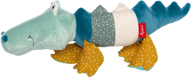 Sigikid primo coccodrillo di peluche patchwork 43 cm
