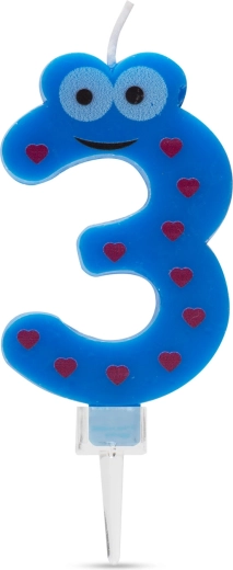 Candela per torta numero 3