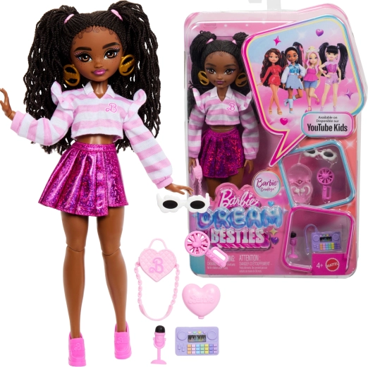 barbie dream besties brooklyn – bambola fashion con accessori