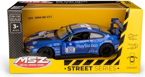 Modello di auto BMW M6 GT3 in scala 1:24