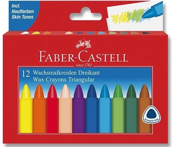Pastelli a cera triangolari 12 pz FABER-CASTELL