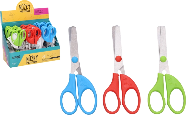 Forbici colorate per mancini 13 cm