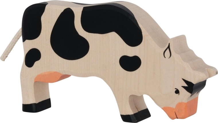 Holztiger mucca nera al pascolo - 1 pezzo