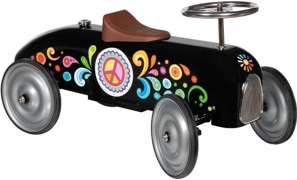 Monopattino senza pedali da corsa stile anni ’60, nero