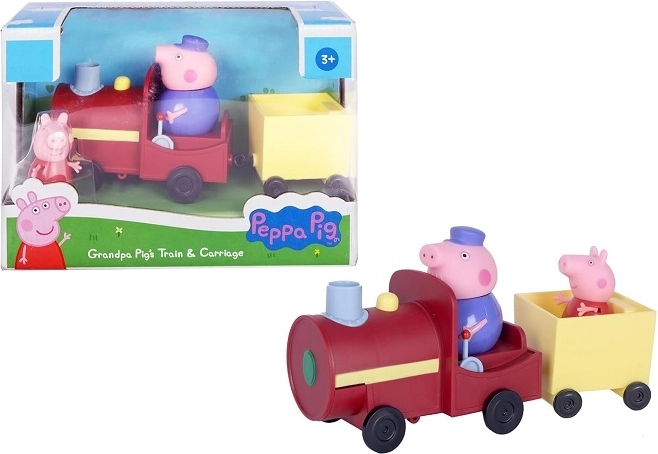 Trenino di Nonno Pig di Peppa Pig con 2 personaggi