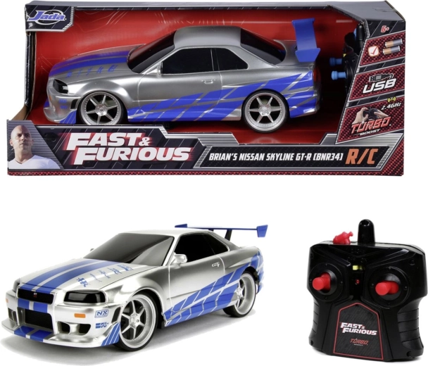 Jada RC Nissan Skyline GT-R dal film Fast & Furious in scala 1:16