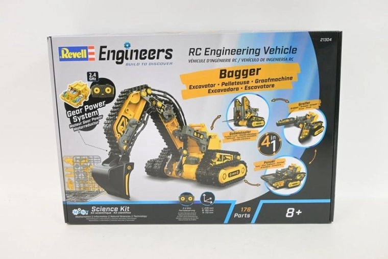 Veicolo cingolato ingegneristico Revell RC 4 in 1 con telecomando
