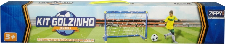 Porta da calcio 60 × 40 con rete, pallone e pompetta