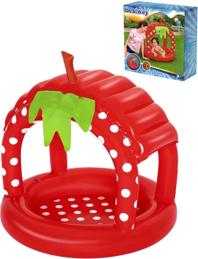 Piscina gonfiabile per bambini Bestway a forma di fragola con tettoia 91 × 91 × 91 cm