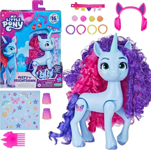 Hasbro My Little Pony figura snodabile Misty Brightdawn con accessori per lo styling