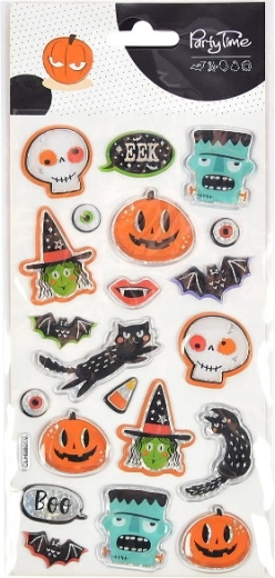 Adesivi gel in rilievo Halloween mix