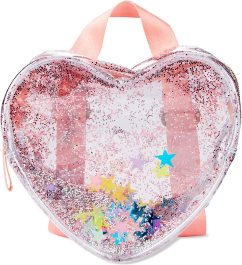 Zainetto trasparente per bambini con cuore scintillante SKIP HOP